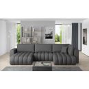 Eltap Bonito Flores Corner Pull-Out Sofa 175x350x92cm, Grey (CO-BON-LT-05FL)