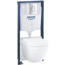Grohe EuroCeramic Set, Installation Frame, Built-in Toilet Bowl, With Soft Close Seat, White (39536000)
