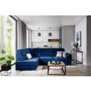 Eltap Siber Loco Corner Pull-Out Sofa 186x270x93cm, Blue (CO-SIB-LT-40LO)