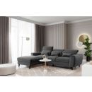 Eltap Foble Cloud Corner Pull-Out Sofa 196x267x100cm, Grey (CO-FOB-LT-05NU)