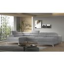 Eltap Lacante Cloud Corner Pull-Out Sofa 202x347x92cm, Grey (CO-LAC-LT-03NU)