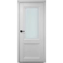 Комплект стеклянных ламинированных дверей Prestige 1 - коробка, замок, 2 петли, белый матовый