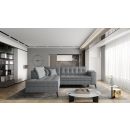 Eltap Lanvin Gojo Corner Pull-Out Sofa 210x260x93cm, Grey (CO-LAN-LT-05GO)