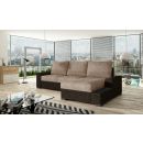 Eltap Black Dora/ Dora Corner Pull-Out Sofa 165x245x90cm, Brown (Ng04)