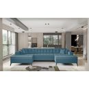 Eltap Vertizo Savoi Corner Pull-Out Sofa 170x350x93cm, Blue (CO-VER-UV-38SA)