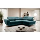 Eltap Noble Lukso Corner Pull-Out Sofa 201x255x100cm, Green (CO-NOB-RT-39LU)