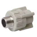 Pāreja Gallaplast PPR Ar Ārējo vītni D25x1'' Balta (600771)