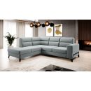 Eltap Cassara Savoi Corner Pull-Out Sofa 237x277x100cm, Grey (CO-CAS-LT-100SAV)