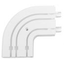 Dekorika CM3 Ceiling 3-Track Left End Corner, White