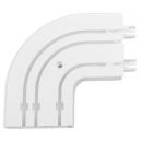 Dekorika CM3 Ceiling 3-Track Left End Corner, White