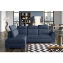 Eltap Loreto Solar Corner Pull-Out Sofa 60x260x102cm, Blue (Lor_80)