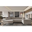 Eltap Montez Sola Corner Pull-Out Sofa 180x340x93cm, Beige (CO-MON-LT-18SO)