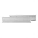 Europlast Ventilation Grille for Doors, Plastic 450x92mm, White, VR459