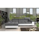 Eltap Ricardo Sawana/Soft Corner Pull-Out Sofa 60x280x90cm, Grey (Ric_14)
