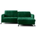 Eltap Lorelle Kronos Corner Pull-Out Sofa 160x225x105cm, Green (Lore_02)