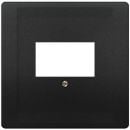 Siemens Delta Style TAE Low Voltage Plate, Black (5TG1342-0AC)