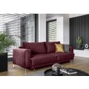 Eltap Elise Retractable Sofa 250x95x90cm Universal Corner, Violet (SO-ELI-25LO)