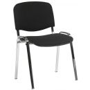Home4You ISO Visitor Chair 42x54x82cm, Black/Chrome (633057)