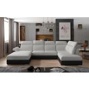 Eltap Evanell Berlin/Soft Corner Pull-Out Sofa 216x336x102cm, Grey (Evl_15)