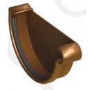 Galeco Boat Gutter Round Brown 105mm PVC