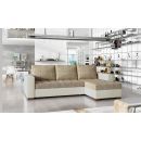 Eltap Newark Berlin/Soft Corner Pull-Out Sofa 57x237x90cm, Beige (Na05)