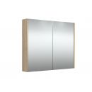 Raguvos Furniture 80 Mirrored Cabinet Grey Oak (1400510) NEW