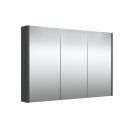 Raguvos Furniture 100 Mirror Cabinet Black Oak (1400701) NEW