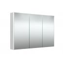 Raguvos Furniture 100 Mirrored Cabinet White Glossy (1400711) NEW