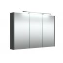 Raguvos Furniture 100 Garda Mirror Cabinet Black Oak (1402701) NEW