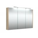 Raguvos Furniture 100 Wardrobe with Mirror Grey Oak (1402710) NEW