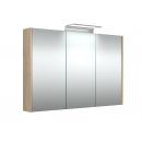 Raguvos Furniture 100 Wave Grey Oak Mirrored Cabinet (1405710) NEW