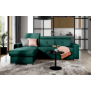 Eltap Fresia Cloud Corner Pull-Out Sofa 176x247x104cm, Green (CO-FR-LT-35NU)