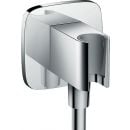 Hansgrohe Fixfit Porter E shower outlet with shower head holder, chrome (26485000)