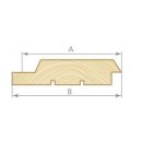 Finishing boards, Profile DA34, AB quality, Spruce 18x145(135)mm