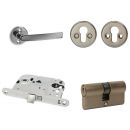 MP MSL-2018+MRO+MUZ+MCI CP Door Lock Cylinder Set, 72mm, Polished Chrome (26241)