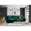 Eltap Sado Cloud Corner Pull-Out Sofa 192x272x95cm, Green (CO-SAD-LT-35NU)