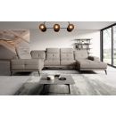 Eltap Neviro Poco Corner Sofa 201x350x77cm, Grey (CO-NEV-LT-07PO)