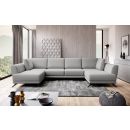 Eltap Larco Gojo Corner Pull-Out Sofa 191x362x90cm, Grey (CO-LA-04GO)