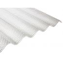 Diamond Sinus profile polycarbonate sheet 76/18mm, 2.8mm, 1045x6000mm (6.27m2), transparent