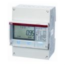 ABB electricity meter B24 Steel 3-phase 230/400V through 6A current transformer, direct connection, IP20