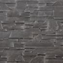 Stegu Wood 4 Facade Tiles, graphite, 180+320x93x8-23mm (0.49m2)