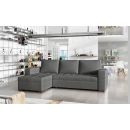 Eltap Newark Sawana Corner Pull-Out Sofa 57x237x90cm, Grey (Na13)