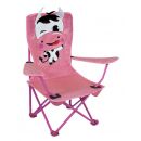 Складное кемпинговое кресло розовое/белое/черное (4750959105702)