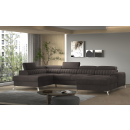 Eltap Lacante Straight Corner Pull-Out Sofa 202x354x92cm, Brown (CO-LAC-LT-22REK)