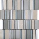 Intermatex Stripes Mosaic Tiles, Mazaika Champagne 30.2x30.2cm