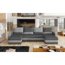 Eltap Marion Paros/Paros Corner Pull-Out Sofa 52x307x85cm, Grey (MAR_10)