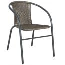 Home4You Garden Chair BISTRO 52x58xH72cm, Grey (20563)