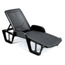 Home4You Garden Sun Lounger POOL 71x192xH45cm, Anthracite (91010)