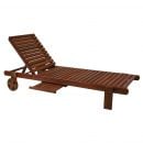 Home4You Garden Sun Lounger MALAY 196x61xH80cm, wood: meranti, brown (07105)