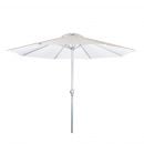 Home4You Sun Umbrella BAHAMA D2.7m, aluminum stand, polyester fabric, white (19357)